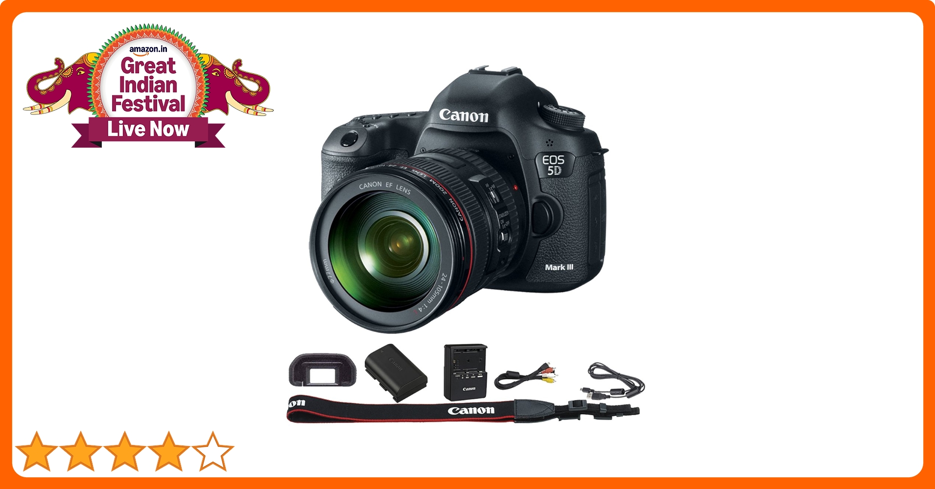 デジタルカメラ EOS 5D Mark III + EF24-70mm F4L IS USM Buy Canon EOS 5D Mark III 22.3 MP Full Frame CMOS Digital